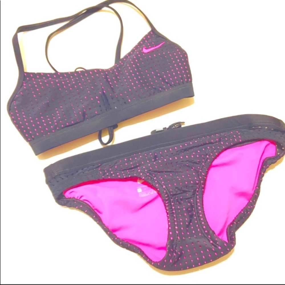New Nike Hot Pink and Black Bikini